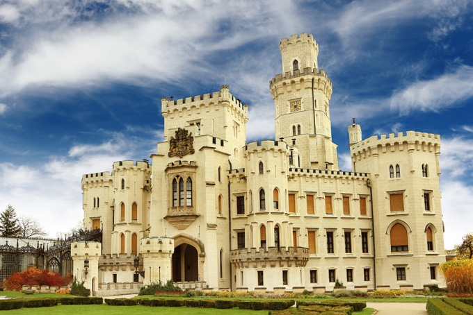 Замок Глубока в Чехии